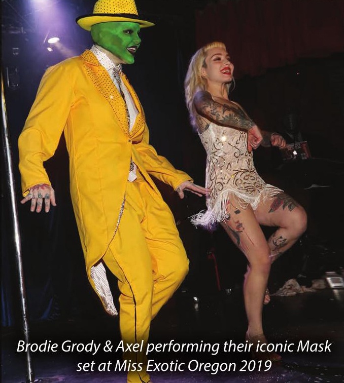 Brodie Grody & Axel performing their iconic Mask set at Miss Exotic Oregon 2019