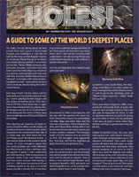 A Guide to Some of the World's Deepest Places